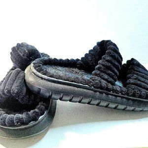 Soft black slippers (brand new)